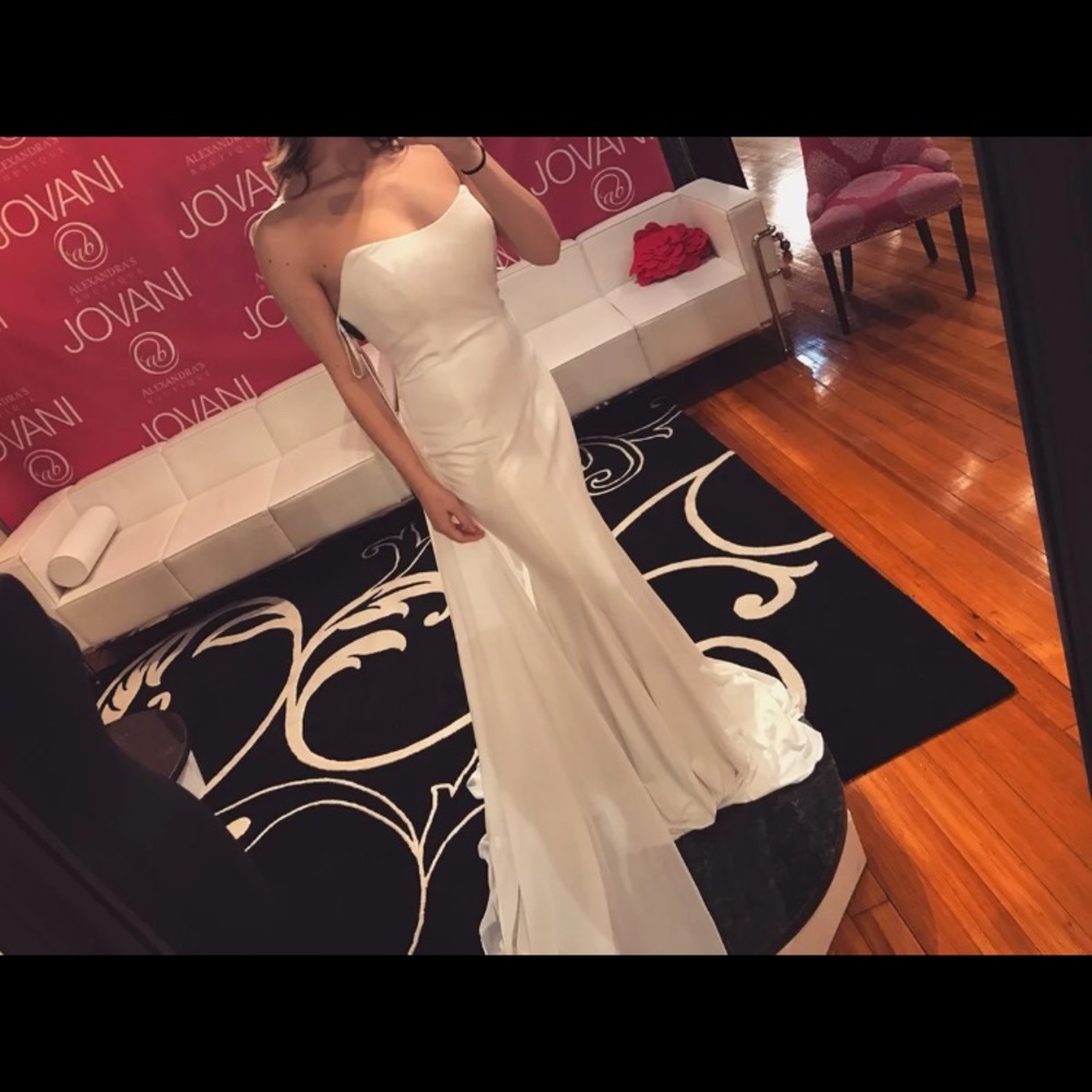 Jovani White Prom Dress